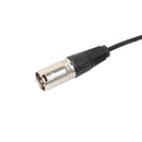 3P XLR Female Jack to Dual 2 Male Plug Y Splitter Adaptor Cord Cable 1Ft A