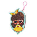DIY Special Shaped Diamond Painting Wallet Girl Coin Purse Pendants Gifts