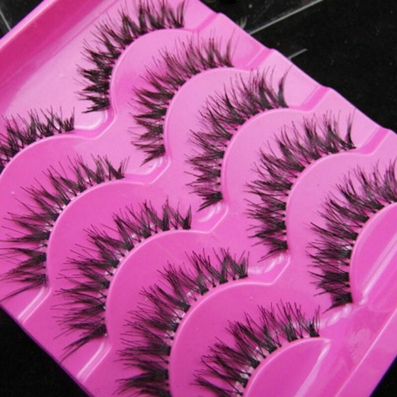 5 Pairs Eye Lashes Demi Wispies Natural Long Thick Eyelashes Soft False Han K2A4