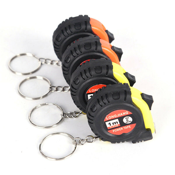 2pcs Retractable Ruler Tape Measure Key Chain Mini Pocket Size 1m Measure Tool3C
