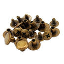 10Pcs Belt Screw Rivets Stud Head Leather Craft Chicago Nail for Wallet Bag