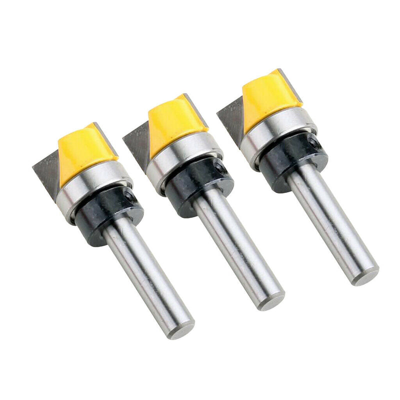 3Pcs Hinge Mortising Bit, 8mm Shank, 3/4inch Cutting Diameter, 7/16inch Cutting