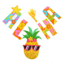 Hawaii Party Pennant Letter Pineapple Hanging Banners Decor Birthday Party  F6Z2