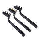 3pcs Plastic Handle Wire Brush Stainless Steel Brass Wire Brush Tool