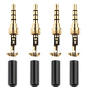 4 x DIY 3.5mm Male Jack Stereo Audio Adapter Converter Headphone Earphone