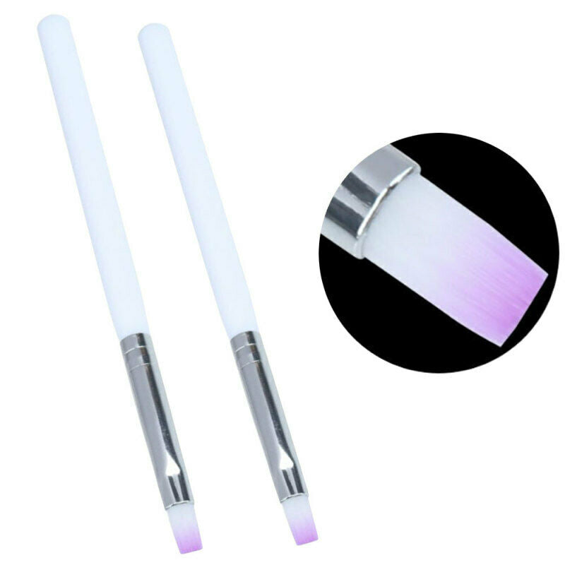 2PCS Acrylic UV Gel Nail Art-Design Pen Polish Painting Brush Manicure Tool Ki