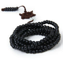 Tibetan Style 216pcs 41.7 Inch Beads Buddha Mala Buddhist Bracelet Necklace P9X6