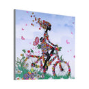 5D DIY Special Shaped Diamond Painting Flowers Girl Cross Stitch Embroidery