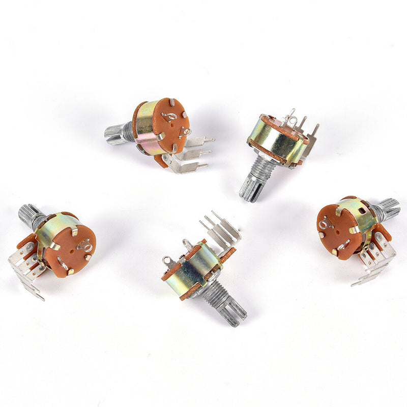 5PCS WH148 Single Potentiometer 500K Potentiometer With Fine B500K Switch LJ3c