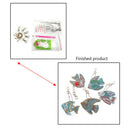 5pcs Goldfish DIY Full Drill Hand Diamond Painting Keychain Cross Stitch Decor