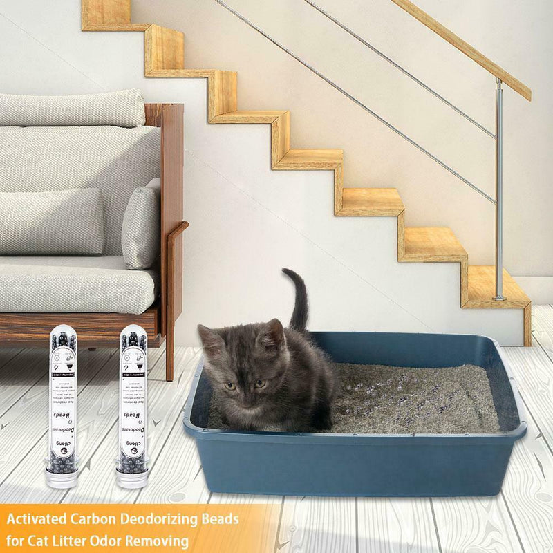 45ML Pets Cat Litter Deodorant Beads Activated Carbon Absorbs Odor Air Fresh