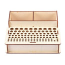 DIY Wood Leather Craft Tools Holder Rack Stand Leather Stamp Punch Accessor