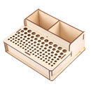 DIY Wood Leather Craft Tools Holder Rack Stand Leather Stamp Punch Accessor