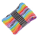 12pcs Durable Polyester Dyeing Line Sewing Cross Stitch Embroidery Threads