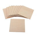 10Pc Square MDF Unfinished Wood Pieces Blank Plaque for DIY Pyrography 100mm