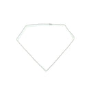 diamond shaped stainless steel cutter biscuit cookie mold baking decor tool ME