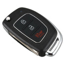 3 Buttons Flip Folding Remote Key Fob Shell Case For Mistra Hyundai Hb20 Sa