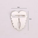 3pcs DIY Full Drill Diamond Brooch Wings Rhinestone Women Jacket Lapel Pins A