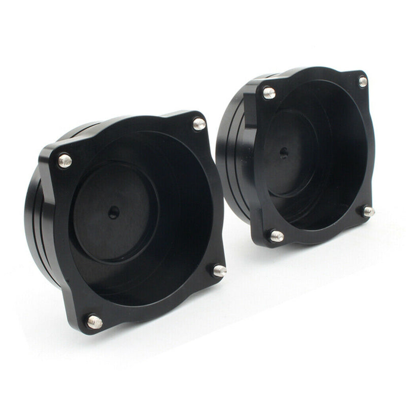 2x Motorcycle Injection Carburetor Cover Lid CNC Carb Tops for Triumph Black