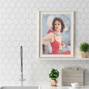 5D DIY Diamond Painting Women Full Round Drill Drawing Home Decor (A419)