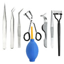 Eyelash Grafting Set Eyelash Extension For Starter Use Grafting Tweezers Set,