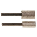 2Pcs Diamond Grinding Head Rotary Bit Granite Diamond Mounted Points Flat Headed