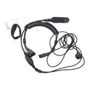 Adjustable Throat Control Earpiece Headphone Walkie Talkie Air Tube Microphone