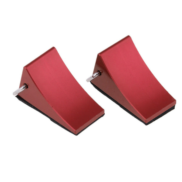 2x Stop Tire RC Car Block Metal Stopper Wheel Chocks Crawler Trailer Truck