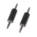 2x 3.5mm stereo male to male jack audio plug connector/coupler adapter joiner TE