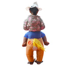Inflatable Horse Rider Costume Outfit Kids Fancy Dress 35cm