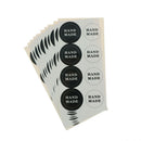 80pcs(10sheet) Black white Handmade Sealing Stickers Gift Box Labels Gift DIY 3C