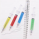 50 Pcs Strange Syringe Ballpoint Pen 0.5Mm Pen Tip Blue Ink Children Gift P P4D8