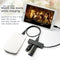 Acasis H032 4 Ports Otg Micro-Usb Hub Usb2.0 Adapter 1.5A Charging Cable Ch G6E3