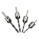 4pcs Countersink Drill Woodworking HSS Drill Bit Kit for Drilling Holes