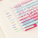 10pcs/lot Colorful 0.38mm Gel Pen Cute Pens Student Office Accessories Pr Dswy