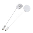 30 Piece Blank Tray Glue On Pad Lapel Stick Pin DIY Clutch Boutonniere Pins
