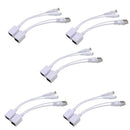 5x Power Over Ethernet Passive 24-36V To 12V 1.5A PoE Adapter Splitter Cable