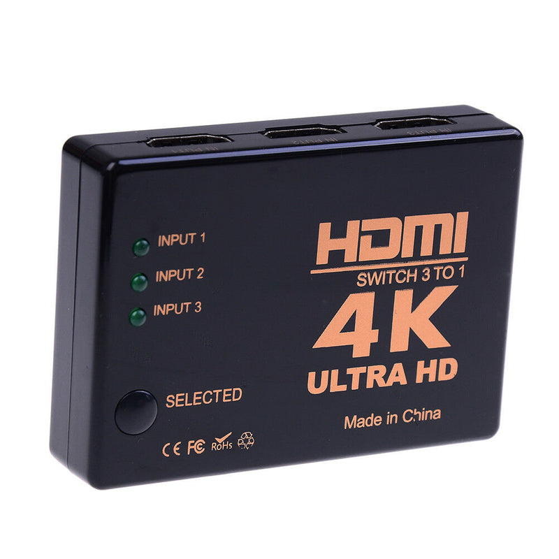 Hdmi switch 3 port 4k*2k switcher splitter box ultra hd for dvd hdtv xbox â„–[