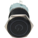 16mm Blue On Off LED 12V Latching Push Button Power Switch Waterproof