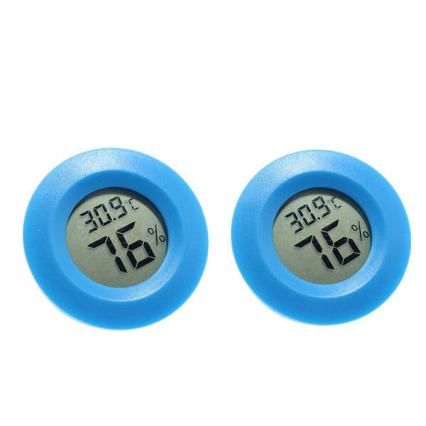 2x Digital Thermometer Humidity Hygrometer Blue For