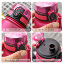 Sports Water Bottle Travel Bicycle Bottle Workout Yoga BPA Free Gray 500ML Multi