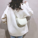 Women Retro Shoulder Bags Leather Money Purse Messenger Handbag (Beige) A