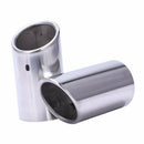 2 x Stainless Steel Rear Chrome Exhaust Tail Tip Pipe For Audi A4 B8 Q5