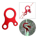 3 Holes Quick Knot Tent Rope Fastener Wind Cord Buckle Tensioner Red