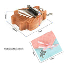 Cute Kids Adults 8 Key Gift Portable Musical Instrument Mini Kalimba Thumb Piano