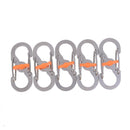 8 Word Buckle Locking Carabiner Anti-lost Keychain Outdoor Camping Equipment  TE