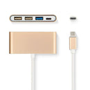 3 IN1 USB 3.1 Type-C to USB 3.0 HUB USB-C Charging Port Connecting Adapter  F9X9