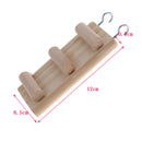 Wooden Ladder Bird Budgie Rodent Hamster Mouse Gerbil Cage Toys 12cm