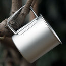 Titanium Folding Water Mugs Drinkware Outdoor Camping Cups No Lid Ultraligh