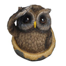 Owl Tree Face Sculpture Hugger Statues Whimsical Tree Staute Outdoor Decor